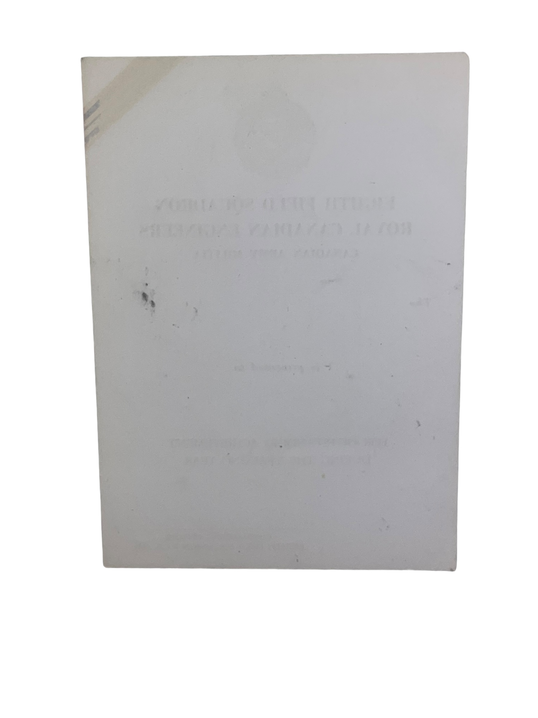 Royal Canadian Engineers 8th Field Squadron Achievement Certificate Royal Canadian Engineers 8th Field Squadron Achievement Certificate