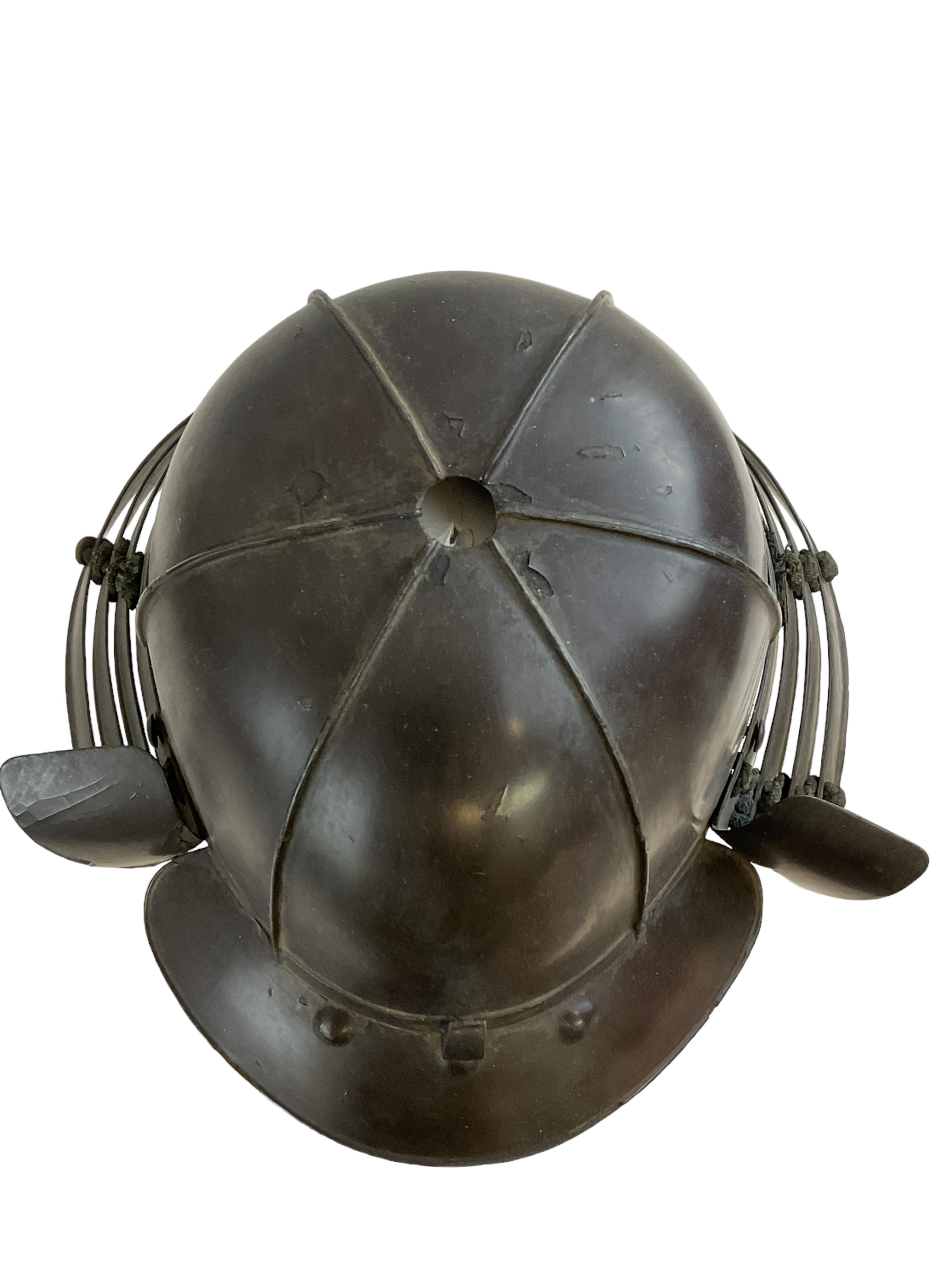 Original Antique Japanese Mid Edo Period Samurai Helmet & Chin Guard Original Antique Japanese Mid Edo Period Samurai Helmet & Chin Guard