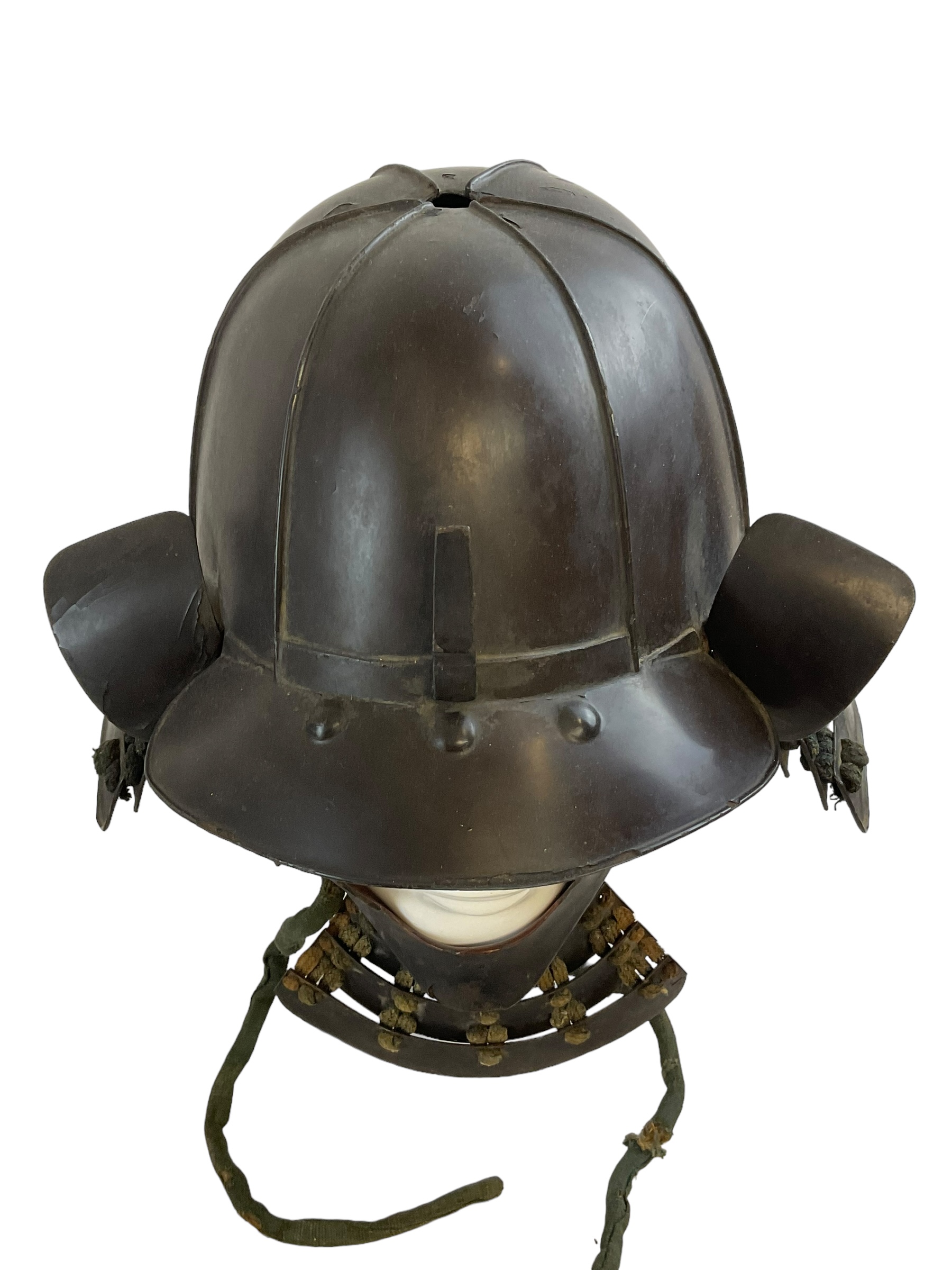 Original Antique Japanese Mid Edo Period Samurai Helmet & Chin Guard Original Antique Japanese Mid Edo Period Samurai Helmet & Chin Guard