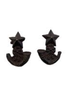 British Cameronians Scottish Rifle Regiment Collars Insignia Pair