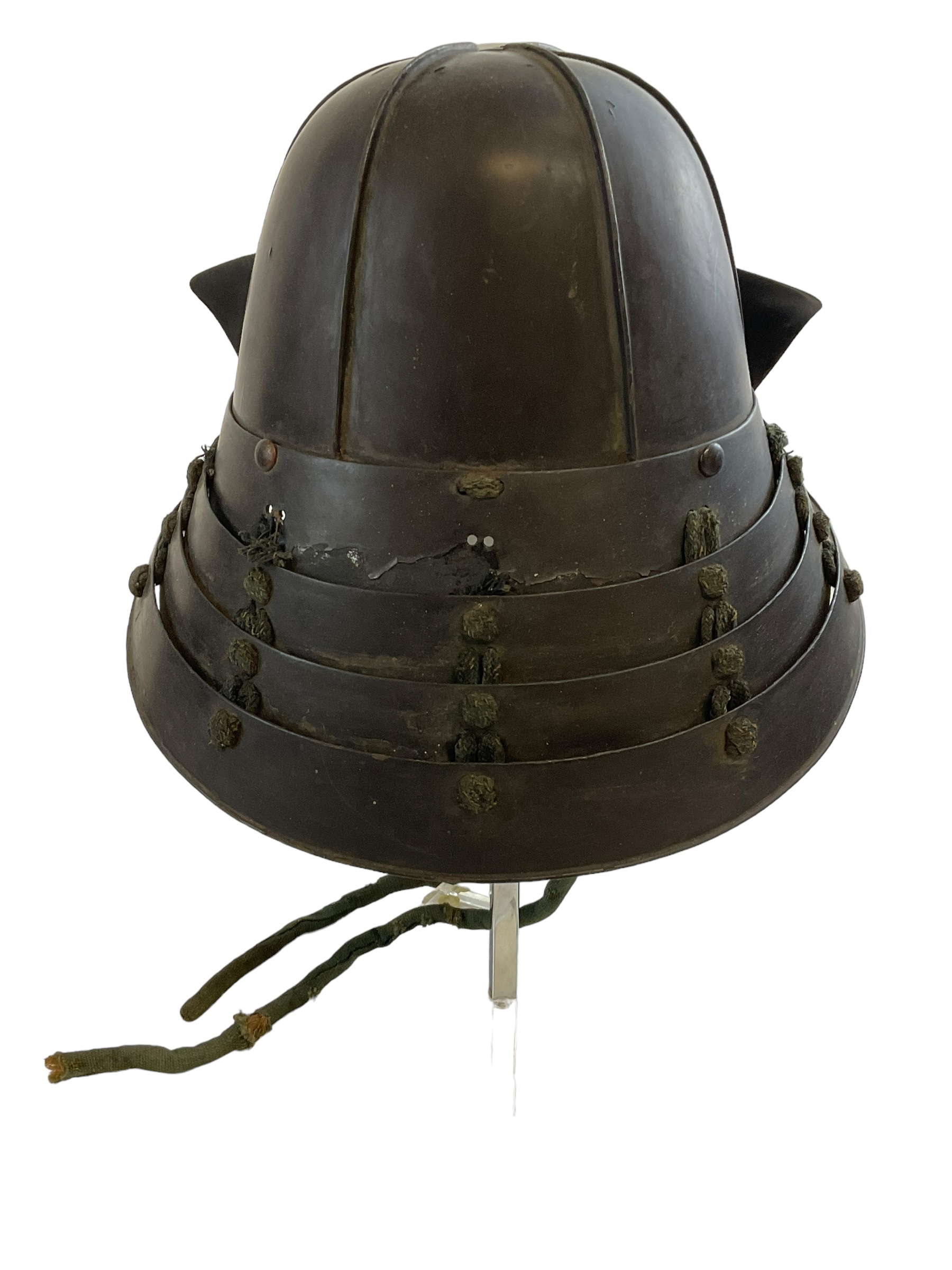 Original Antique Japanese Mid Edo Period Samurai Helmet & Chin Guard Original Antique Japanese Mid Edo Period Samurai Helmet & Chin Guard