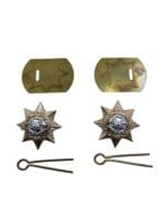British East Yorkshire Regiment Staybright Collars Insignia Pair