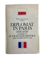 WW2 Polish Diplomat in Paris Memoir Hardcover Reference Book