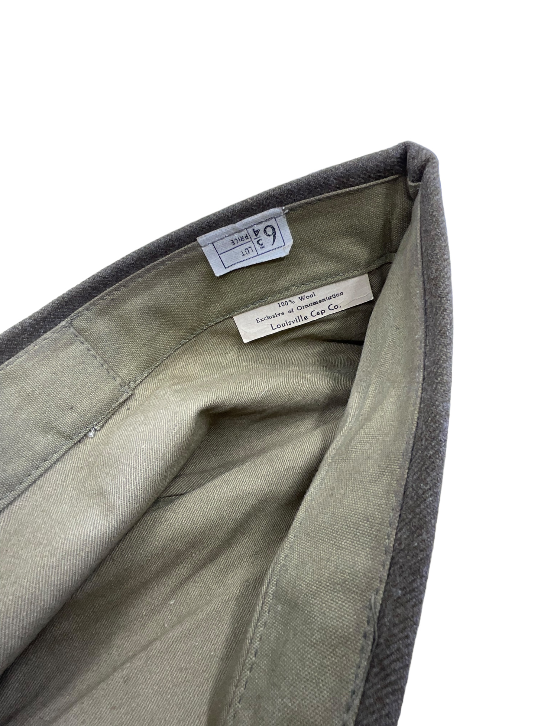 WW2 US Army Airways Communication System Garrison Cap with Badge Size 6 3/4 WW2 US Army Airways Communication System Garrison Cap with Badge Size 6 3/4