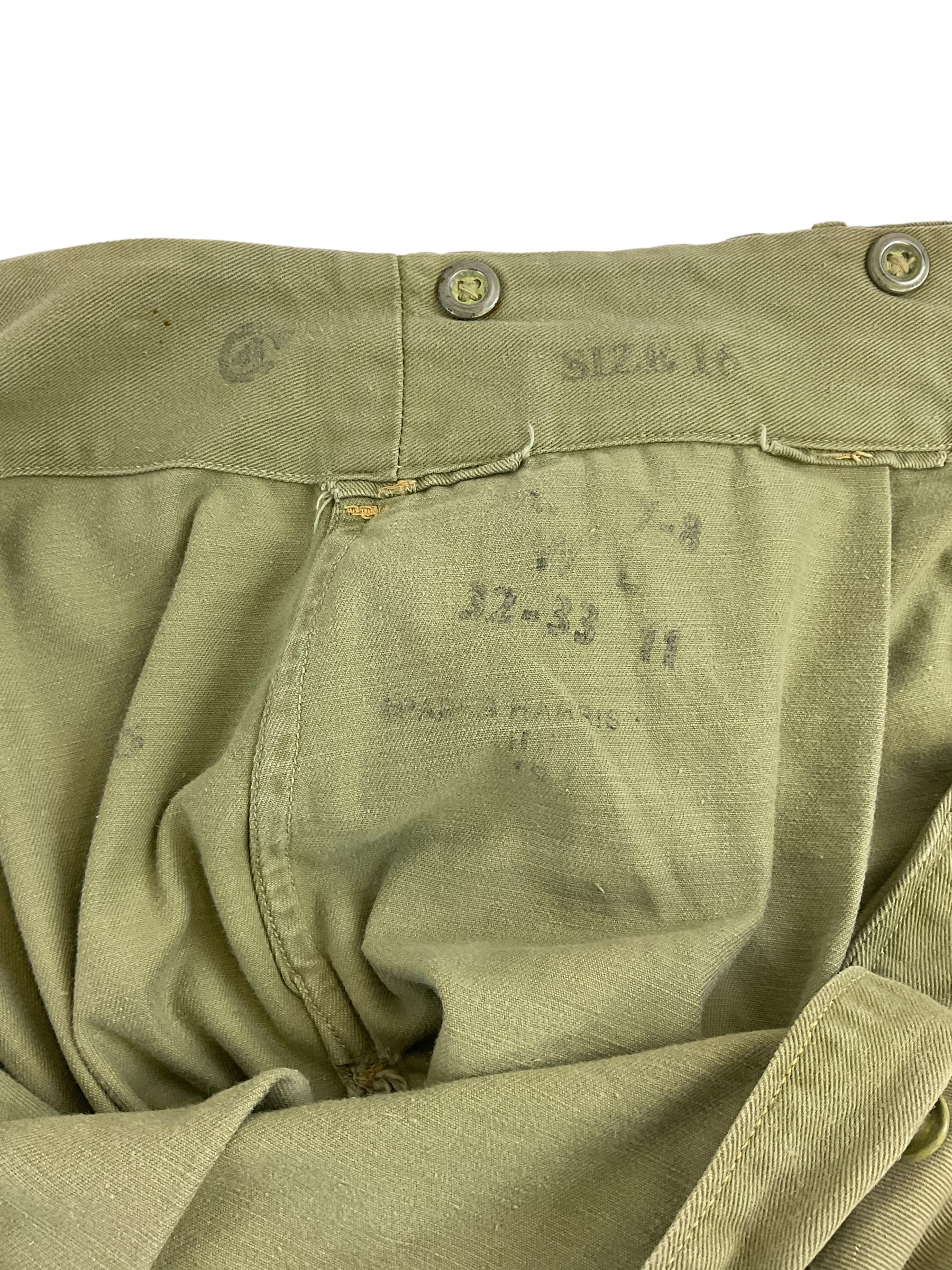 WW2 Canadian Army Tropical Shorts Size 16 C Broad Arrowed WW2 Canadian Army Tropical Shorts Size 16 C Broad Arrowed
