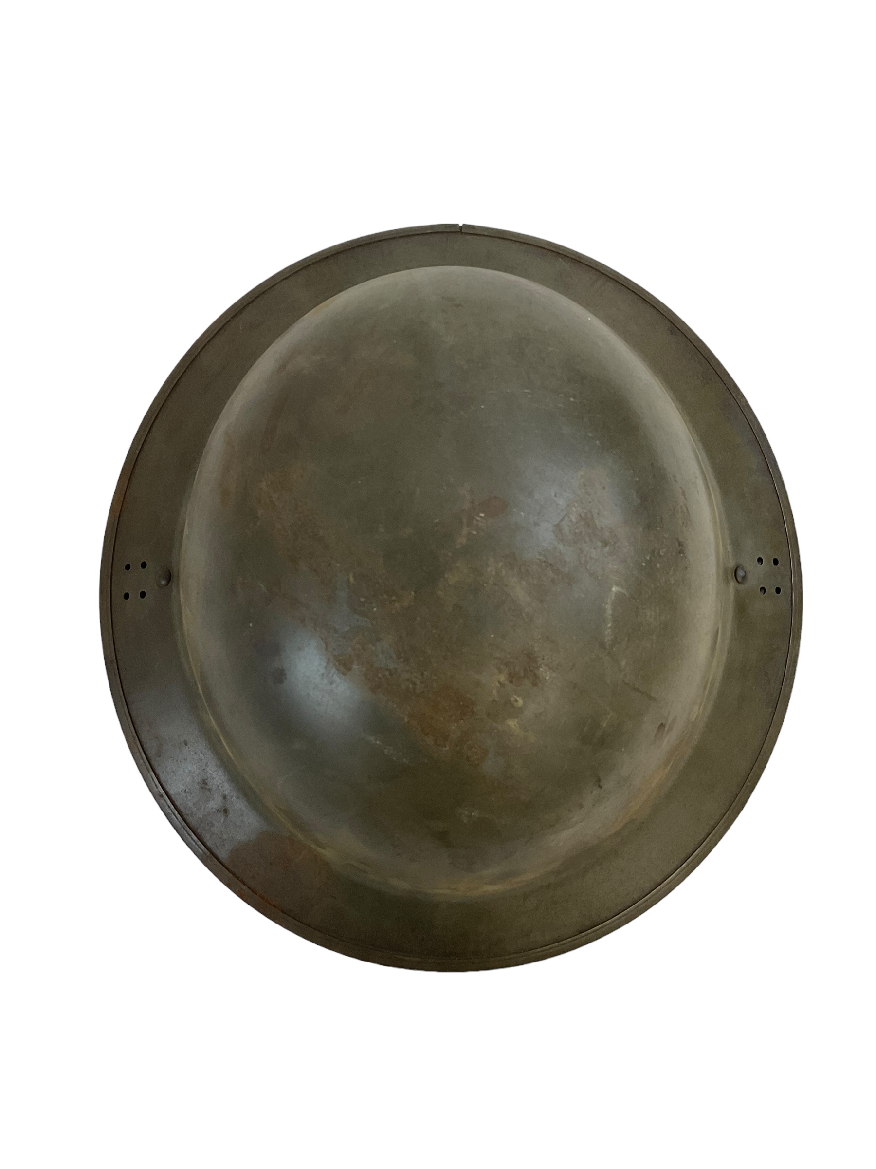 WW2 British Factory Civil Defence Helmet Mk 2 Number 2D WW2 British Factory Civil Defence Helmet Mk 2 Number 2D