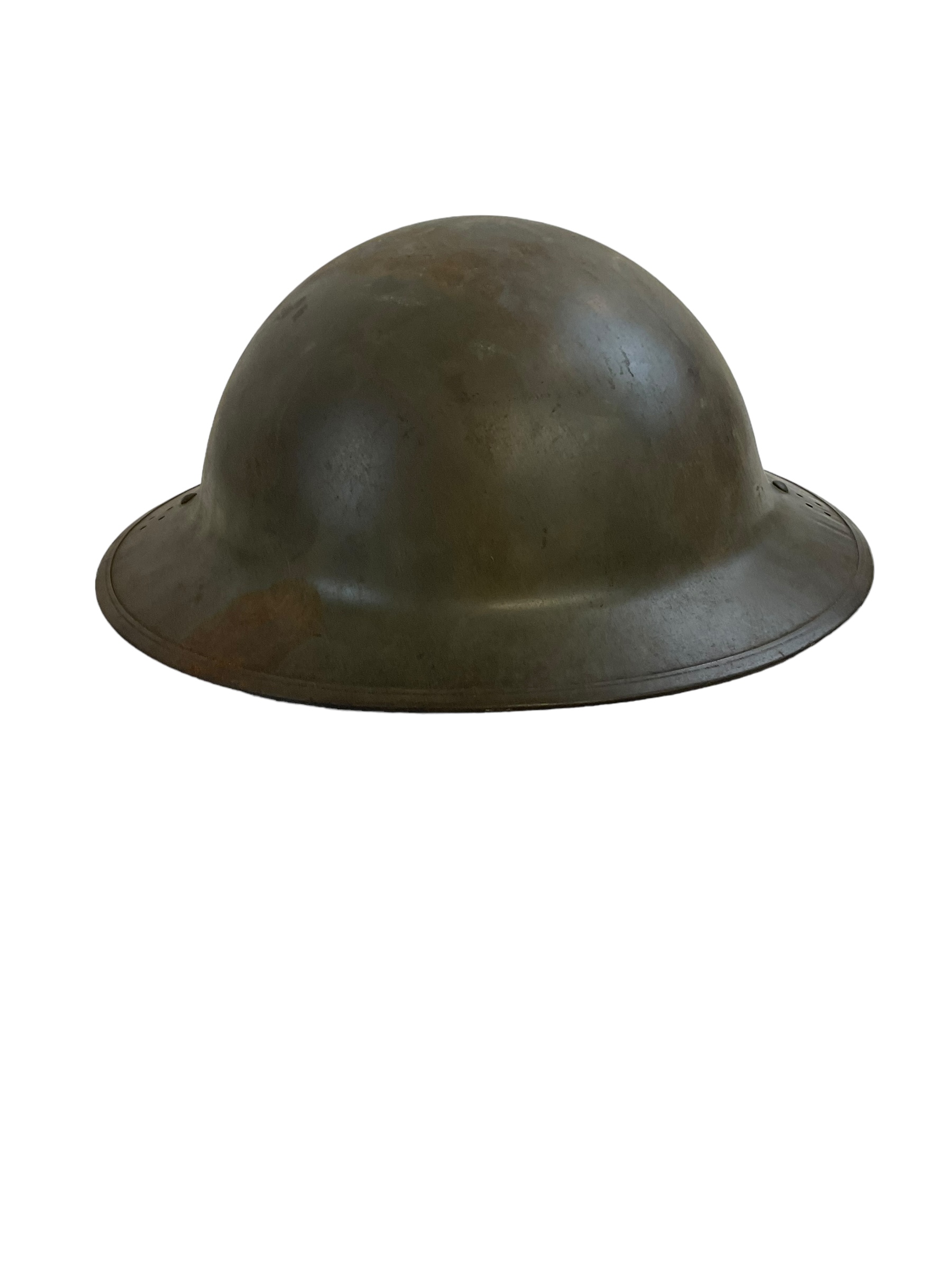 WW2 British Factory Civil Defence Helmet Mk 2 Number 2D WW2 British Factory Civil Defence Helmet Mk 2 Number 2D