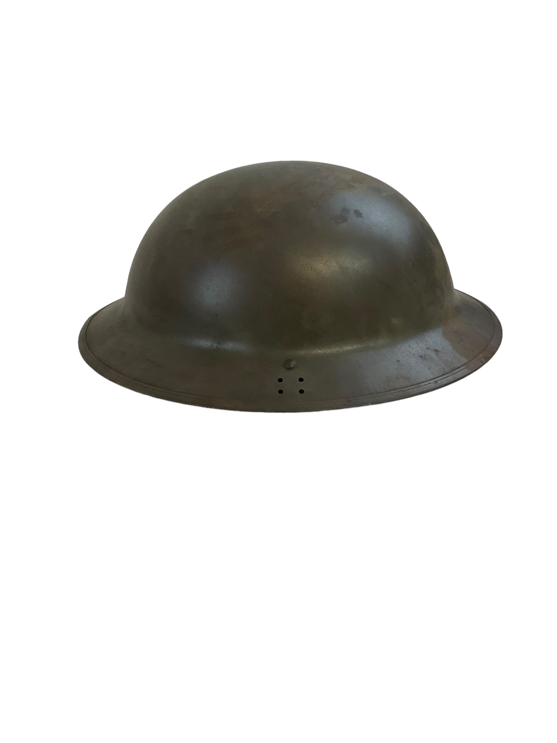 WW2 British Factory Civil Defence Helmet Mk 2 Number 2D WW2 British Factory Civil Defence Helmet Mk 2 Number 2D