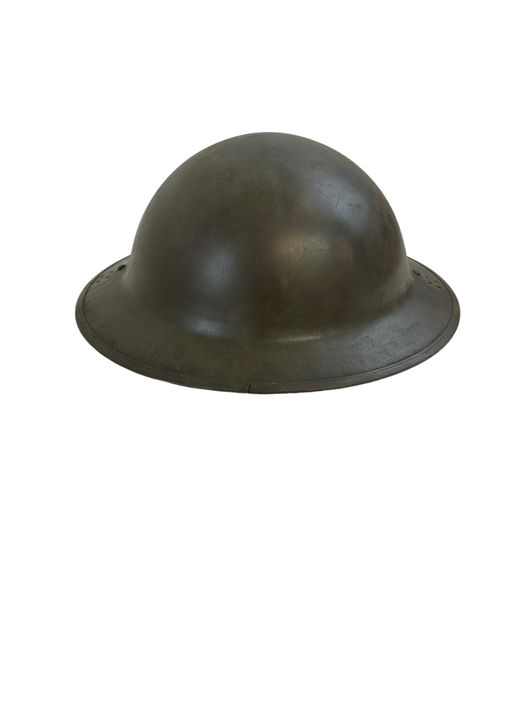 WW2 British Factory Civil Defence Helmet Mk 2 Number 2D WW2 British Factory Civil Defence Helmet Mk 2 Number 2D