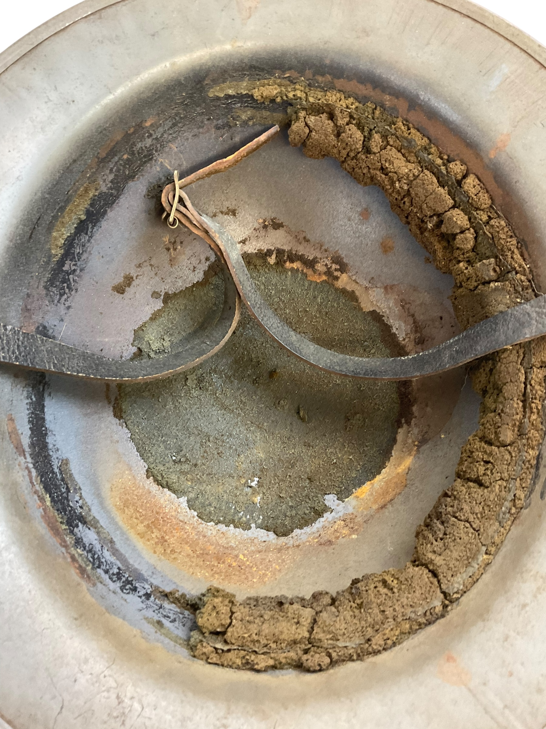 WW2 British Factory Civil Defence Helmet Mk 2 Number 2D WW2 British Factory Civil Defence Helmet Mk 2 Number 2D