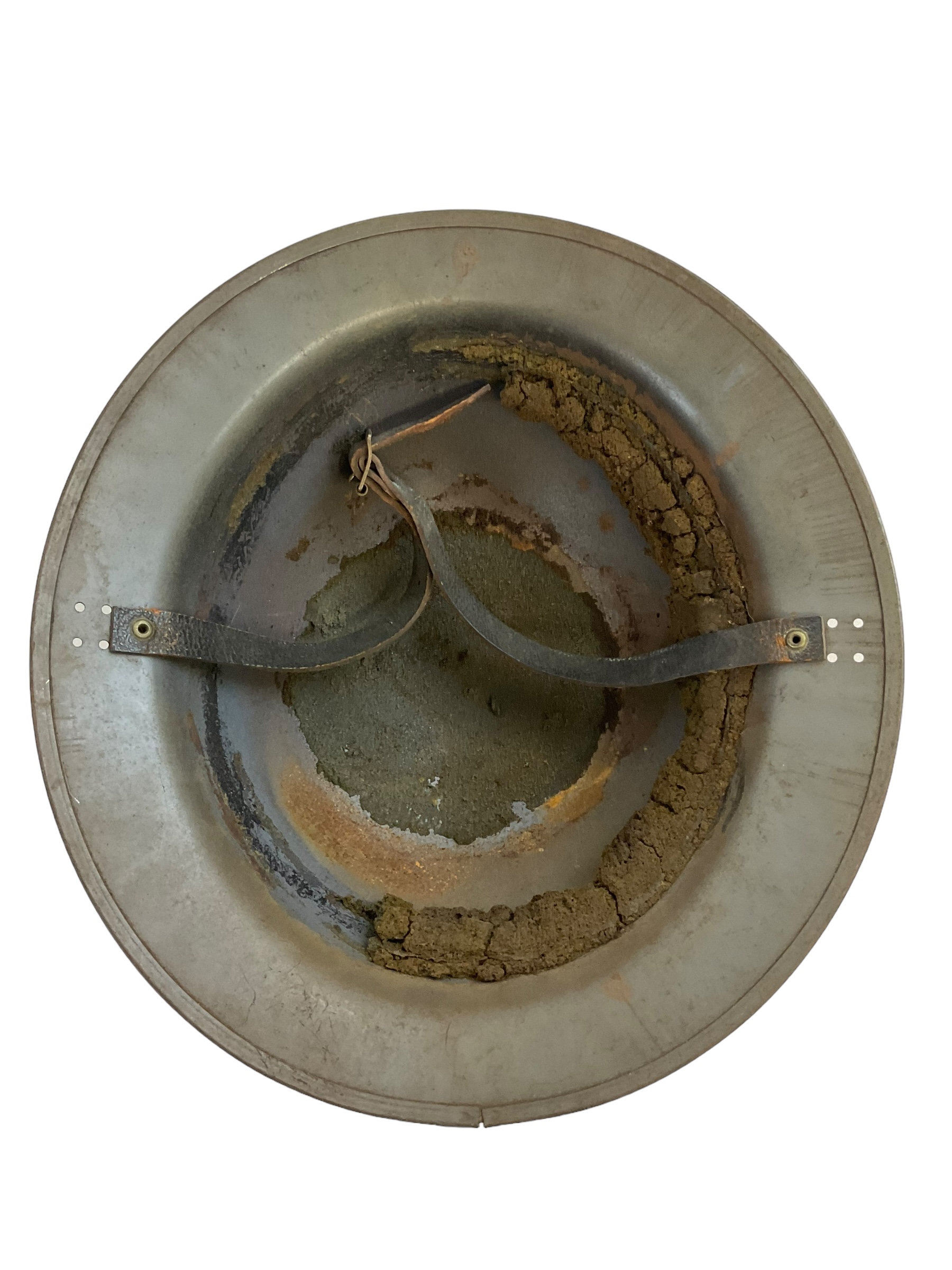 WW2 British Factory Civil Defence Helmet Mk 2 Number 2D WW2 British Factory Civil Defence Helmet Mk 2 Number 2D