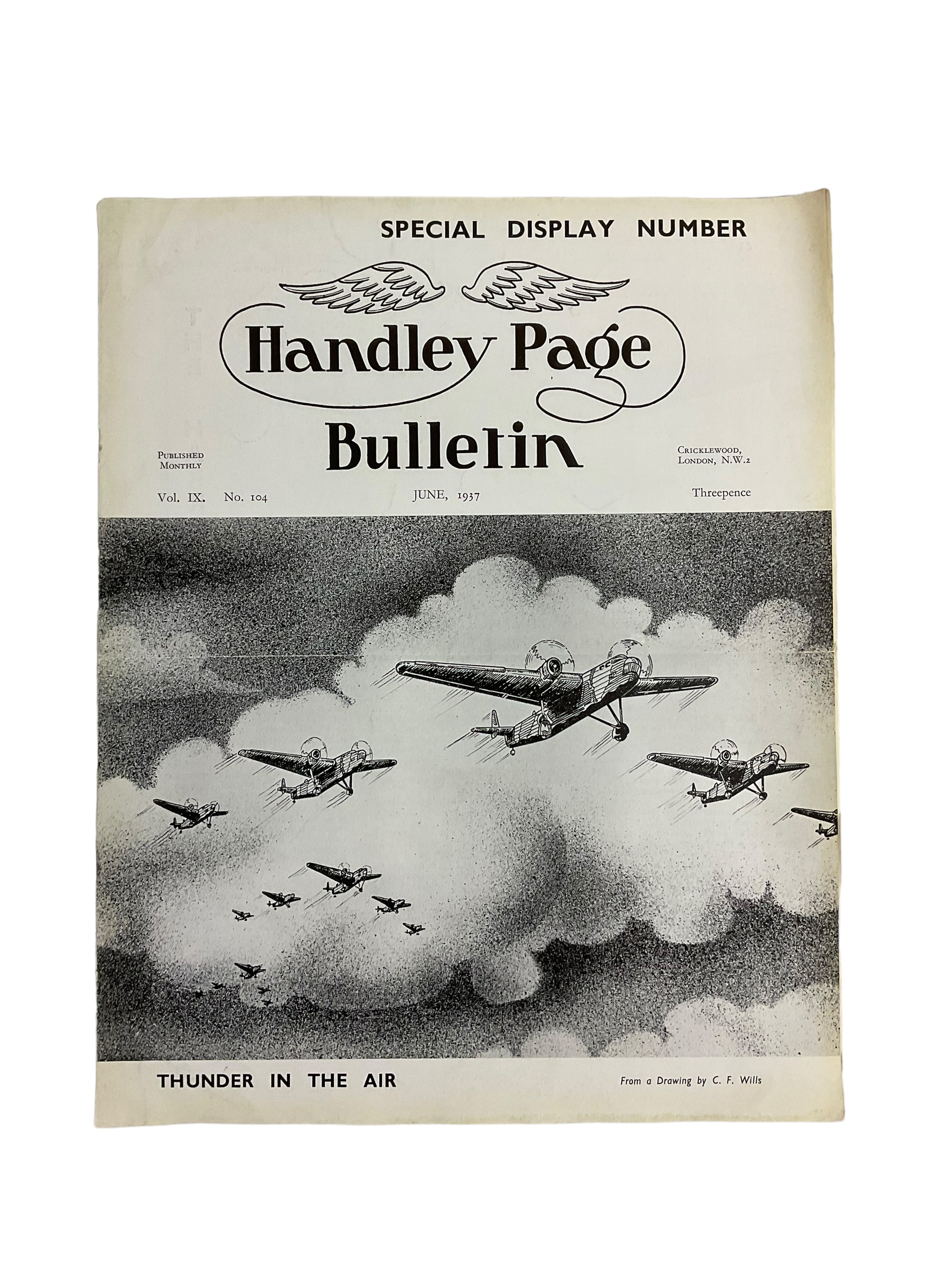 WW2 British RAF Handley Page Bulletin Vol IX No 104 June 37 SC Reference Book WW2 British RAF Handley Page Bulletin Vol IX No 104 June 37 SC Reference Book