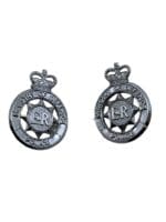 British Ministry of Defence Constabulary Police Collars Insignia Pair