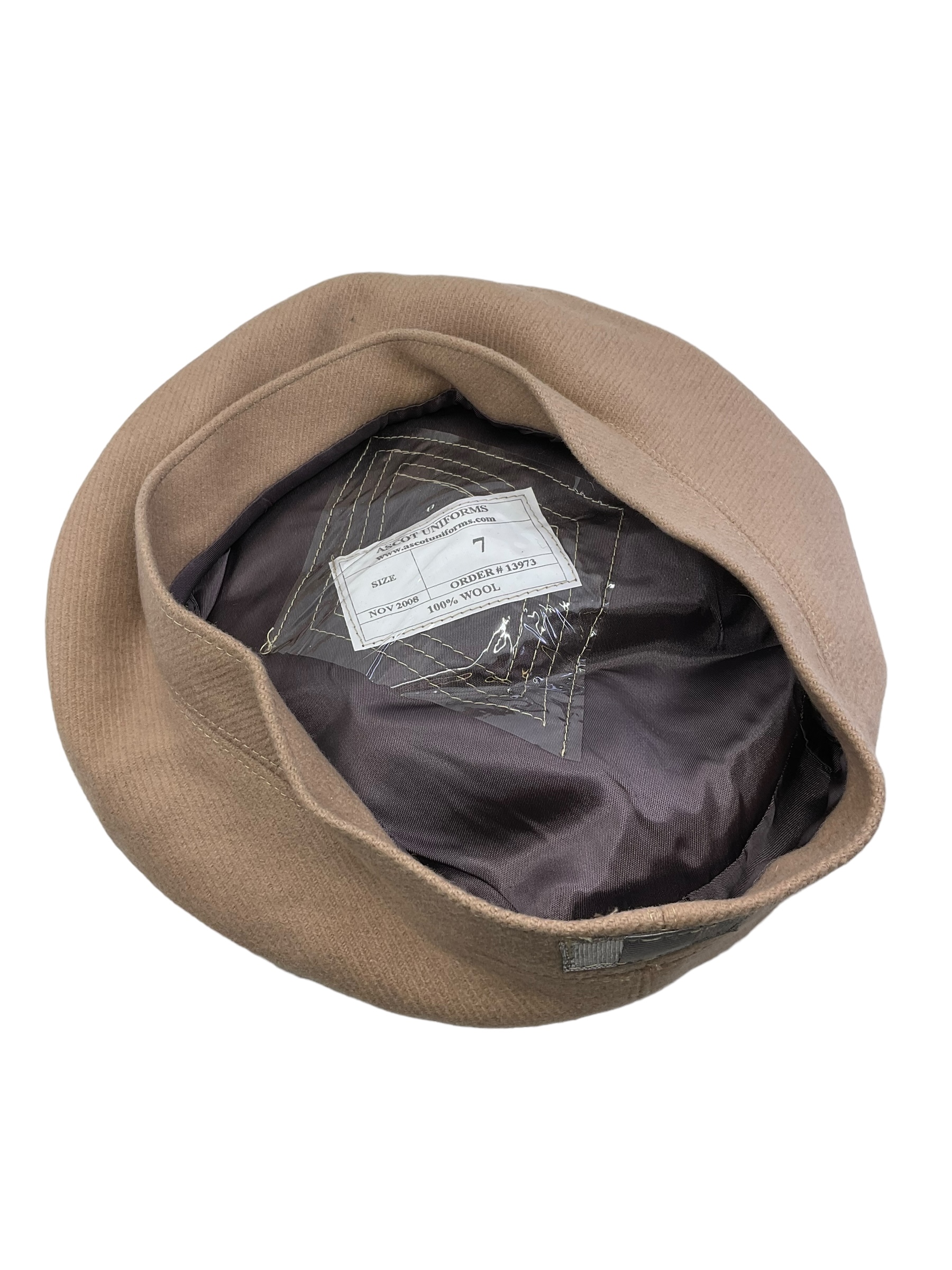 Canadian Toronto Scottish TOS Fawn Officers Balmoral Size 7 Canadian Toronto Scottish TOS Fawn Officers Balmoral Size 7