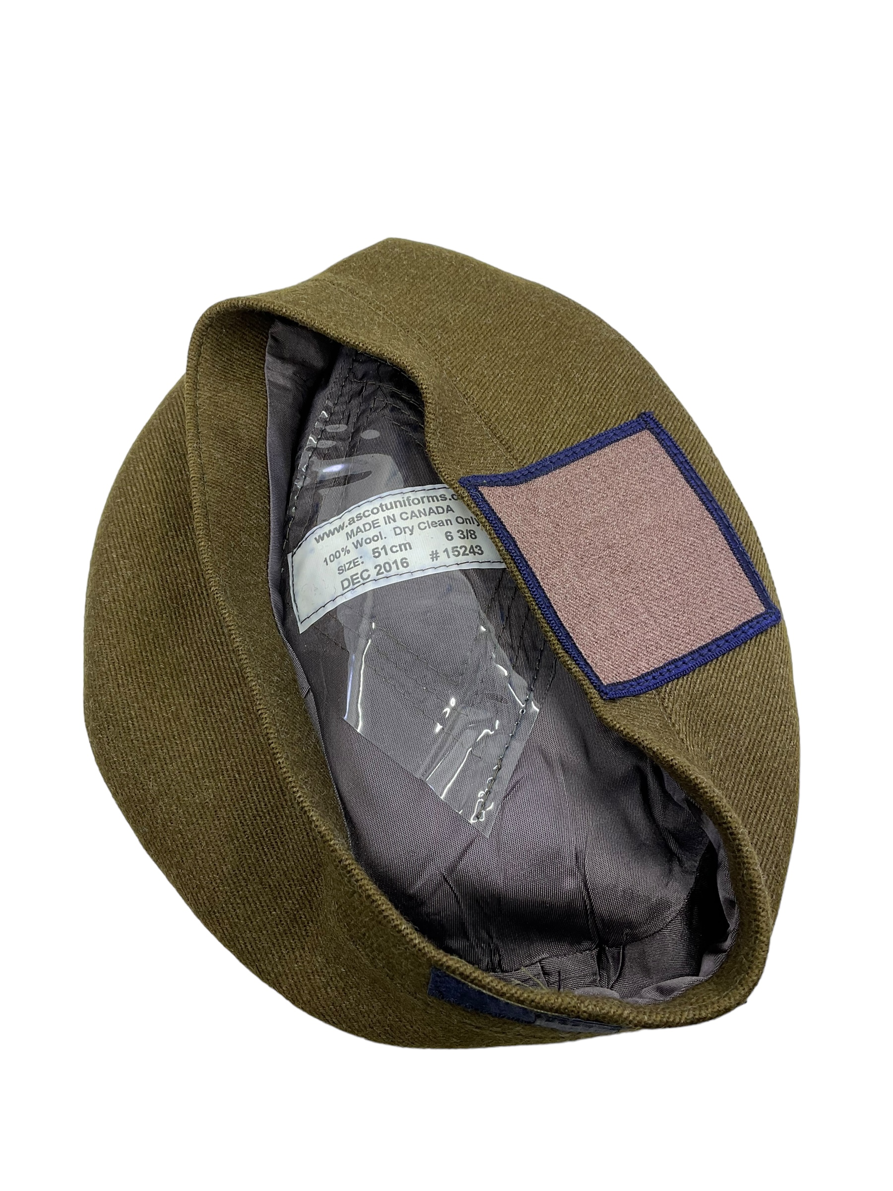 Canadian Toronto Scottish TOS Balmoral Size 6 3/8 Canadian Toronto Scottish TOS Balmoral Size 6 3/8