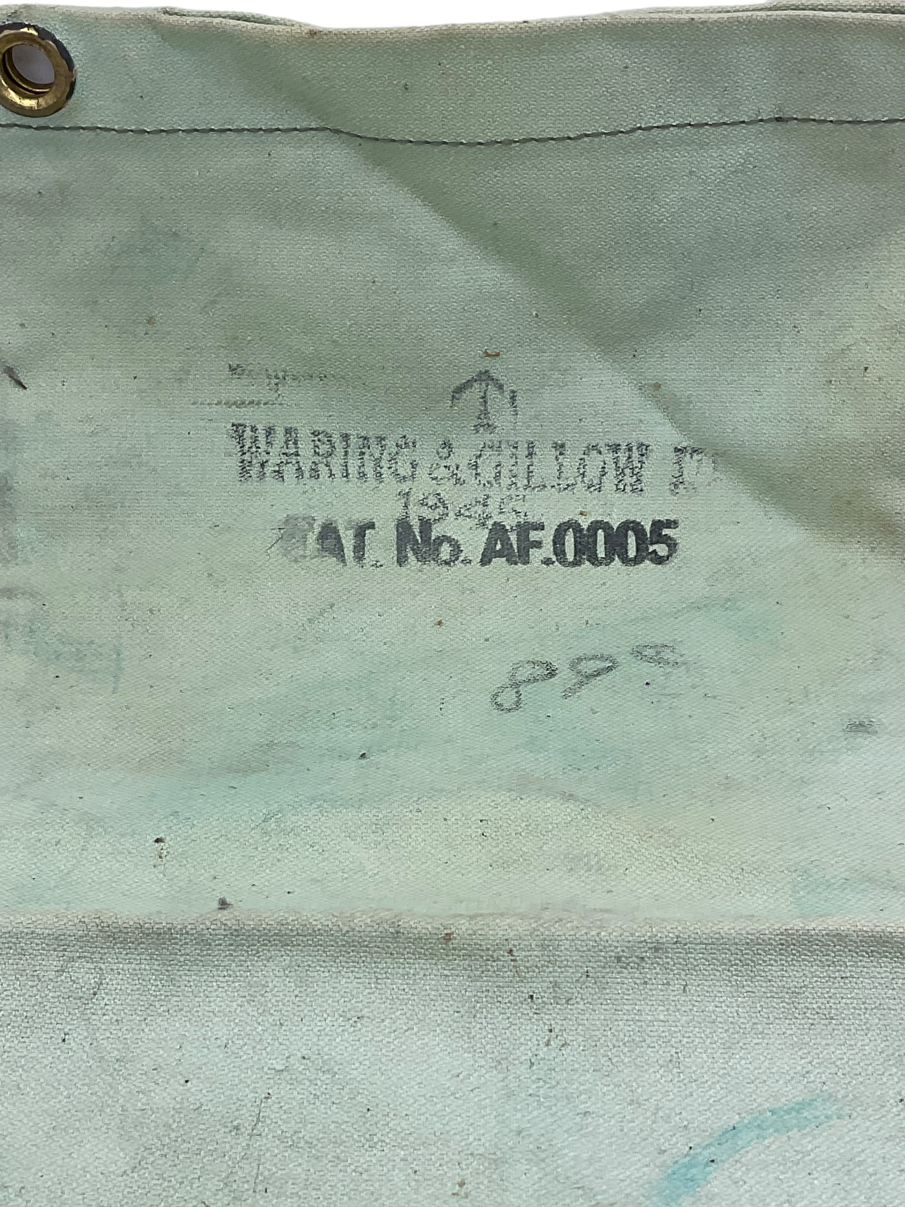 WW2 British Army Water Filtration Bag 1945 Dated WW2 British Army Water Filtration Bag 1945 Dated