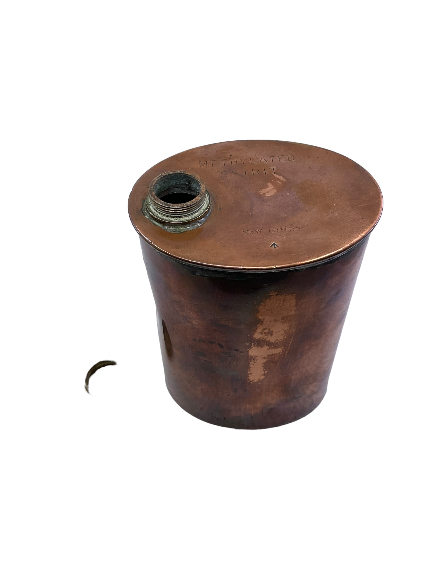 WW1 British Canadian AVC CAVC Veterinary Corps Methylated Spirits Copper Container EMPTY WW1 British Canadian AVC CAVC Veterinary Corps Methylated Spirits Copper Container EMPTY