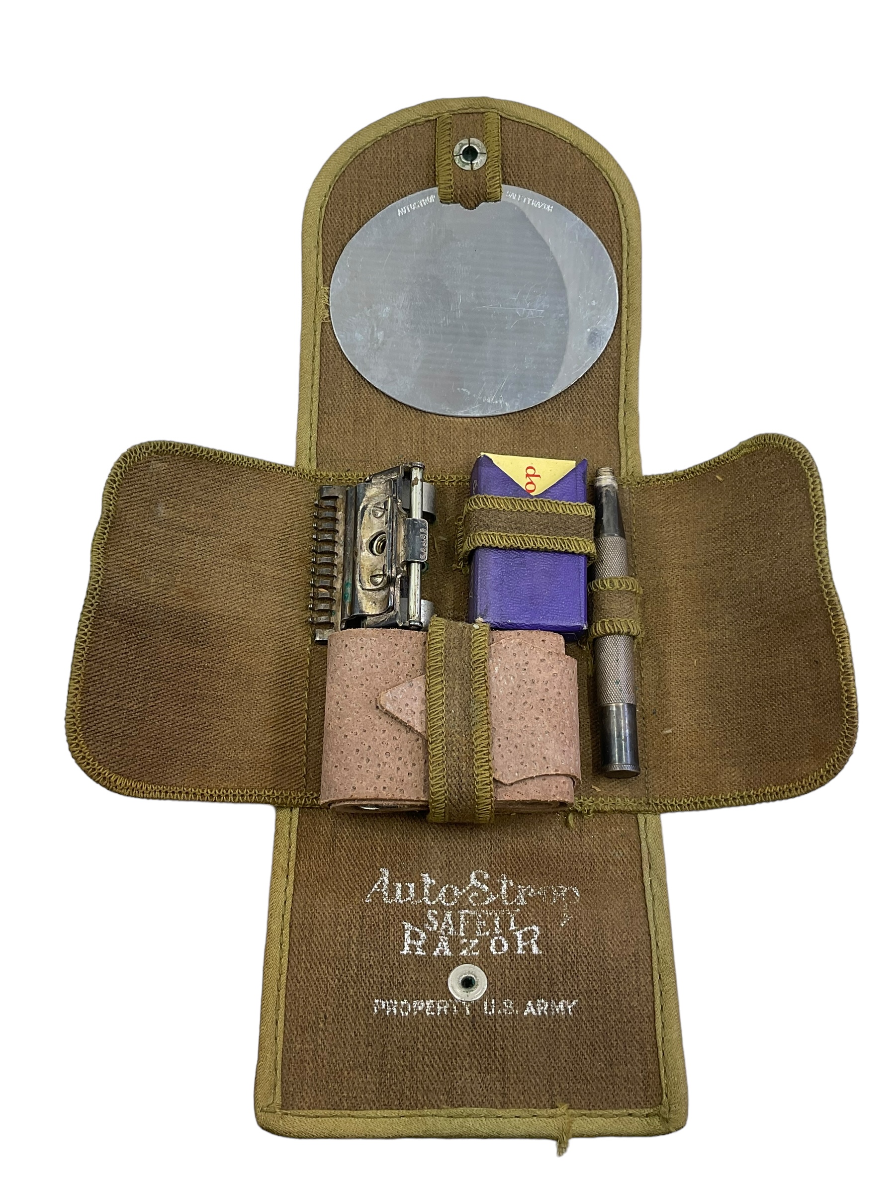 WW1 US AEF Personal Shave Kit Field Gear Complete MINT WW1 US AEF Personal Shave Kit Field Gear Complete MINT