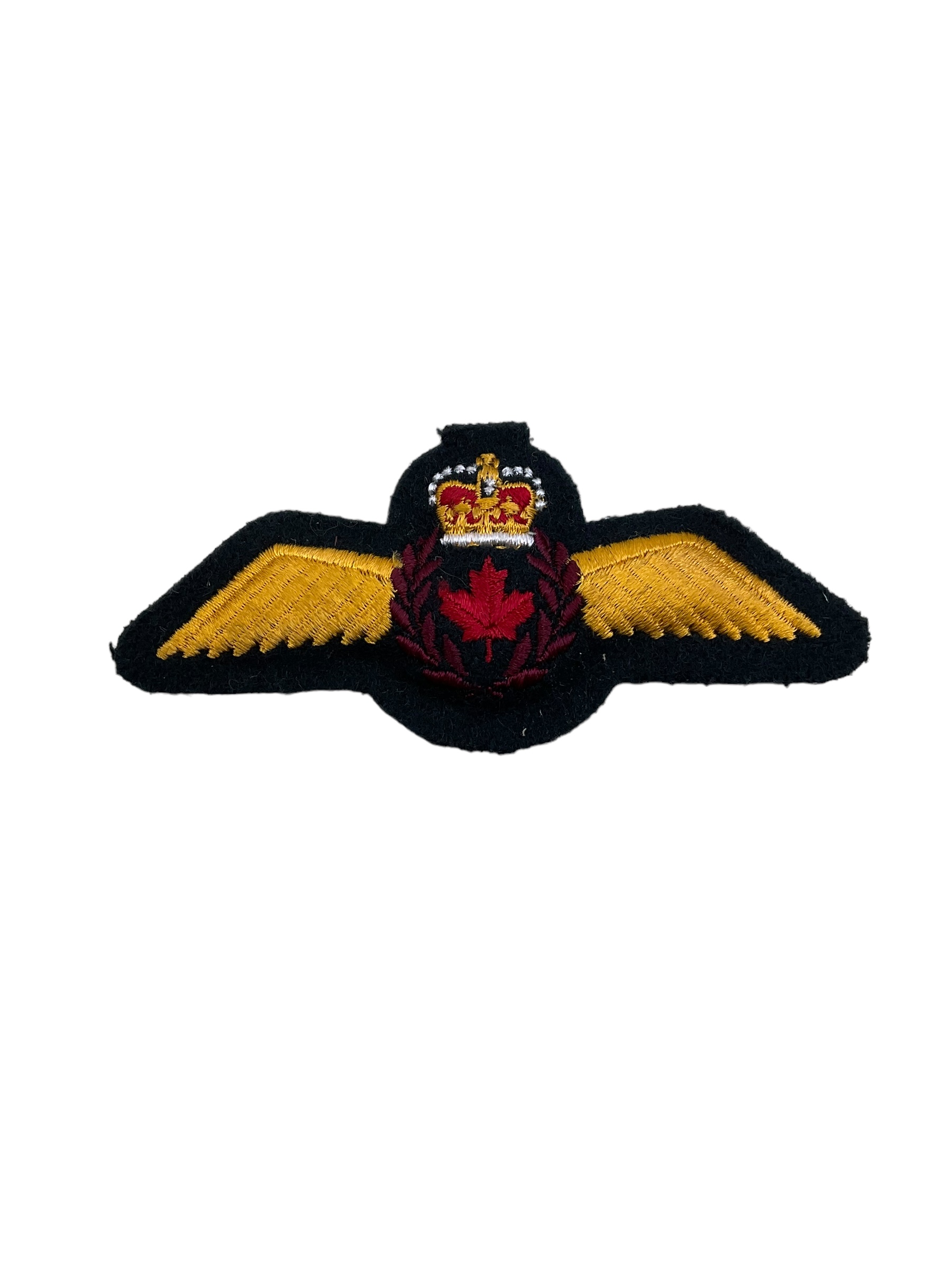 Canadian Forces CF Cloth Pilots Wings Rede Leaf Full Size Canadian Forces CF Cloth Pilots Wings Rede Leaf Full Size