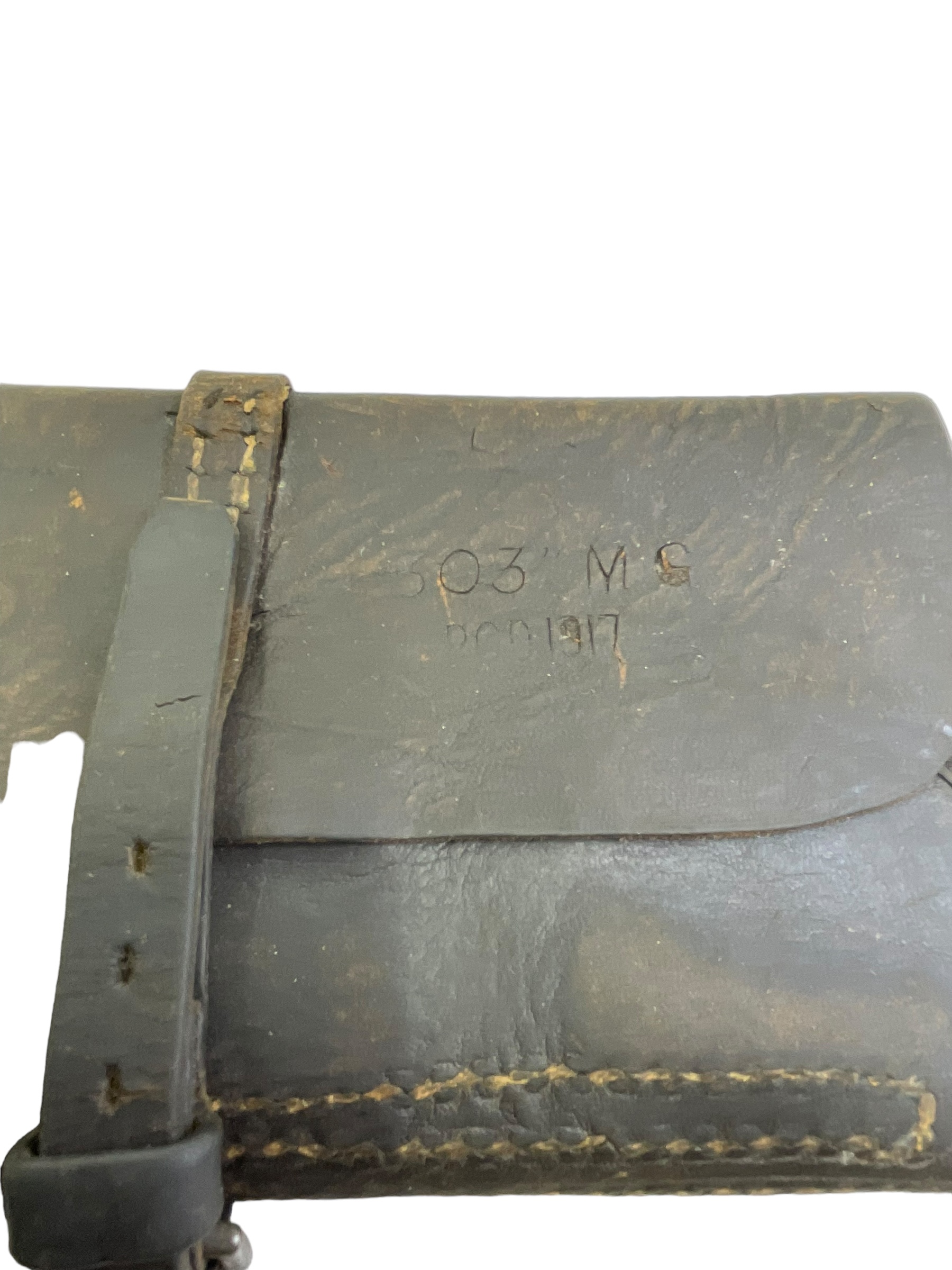 WW1 British Lewis Machine Gun Leather Tool Wallet 1917 Dated WW1 British Lewis Machine Gun Leather Tool Wallet 1917 Dated