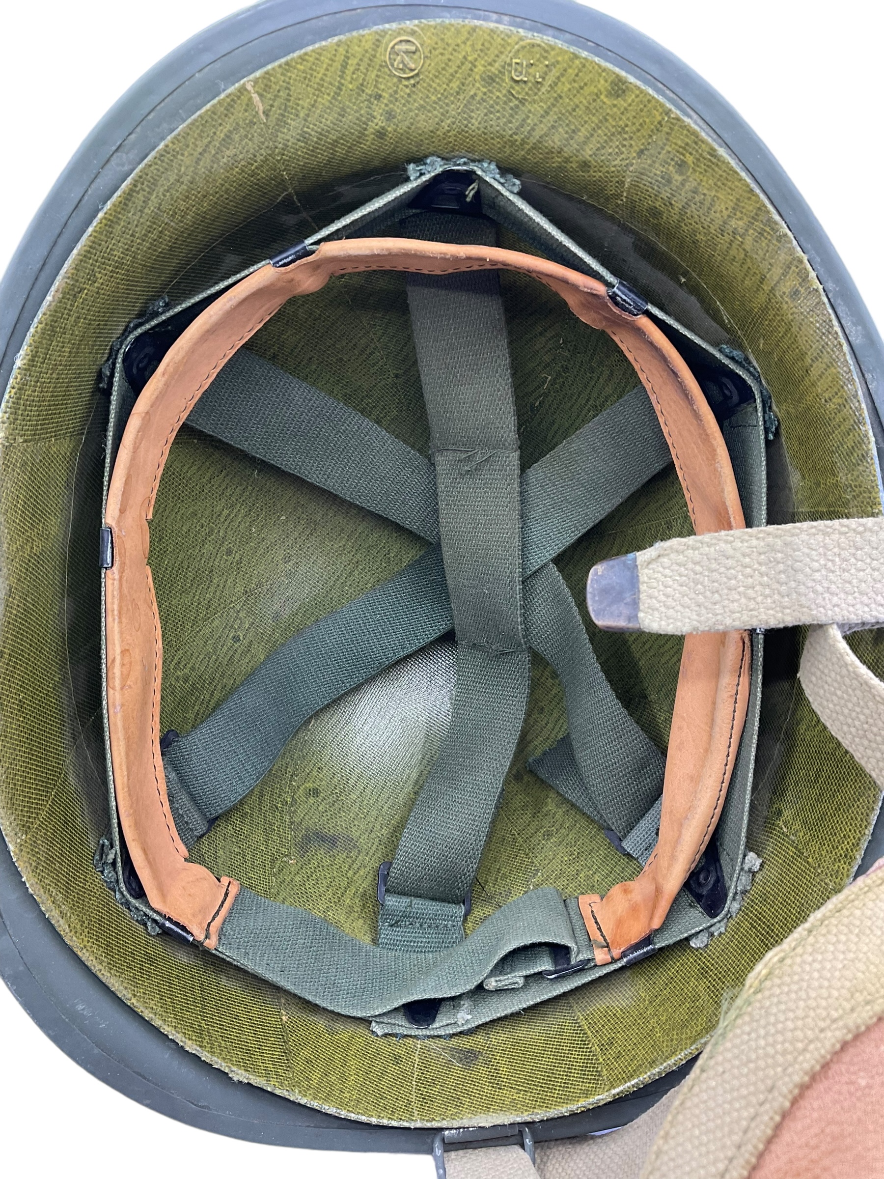 Israel Israeli Clone Airborne Steel Helmet Three Point Attachment Israel Israeli Clone Airborne Steel Helmet Three Point Attachment