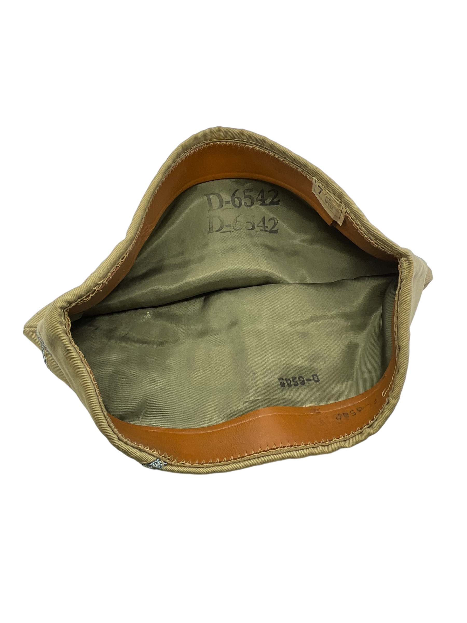 WW2 US Army Infantry Garrison Cap Size 7 Tan WW2 US Army Infantry Garrison Cap Size 7 Tan