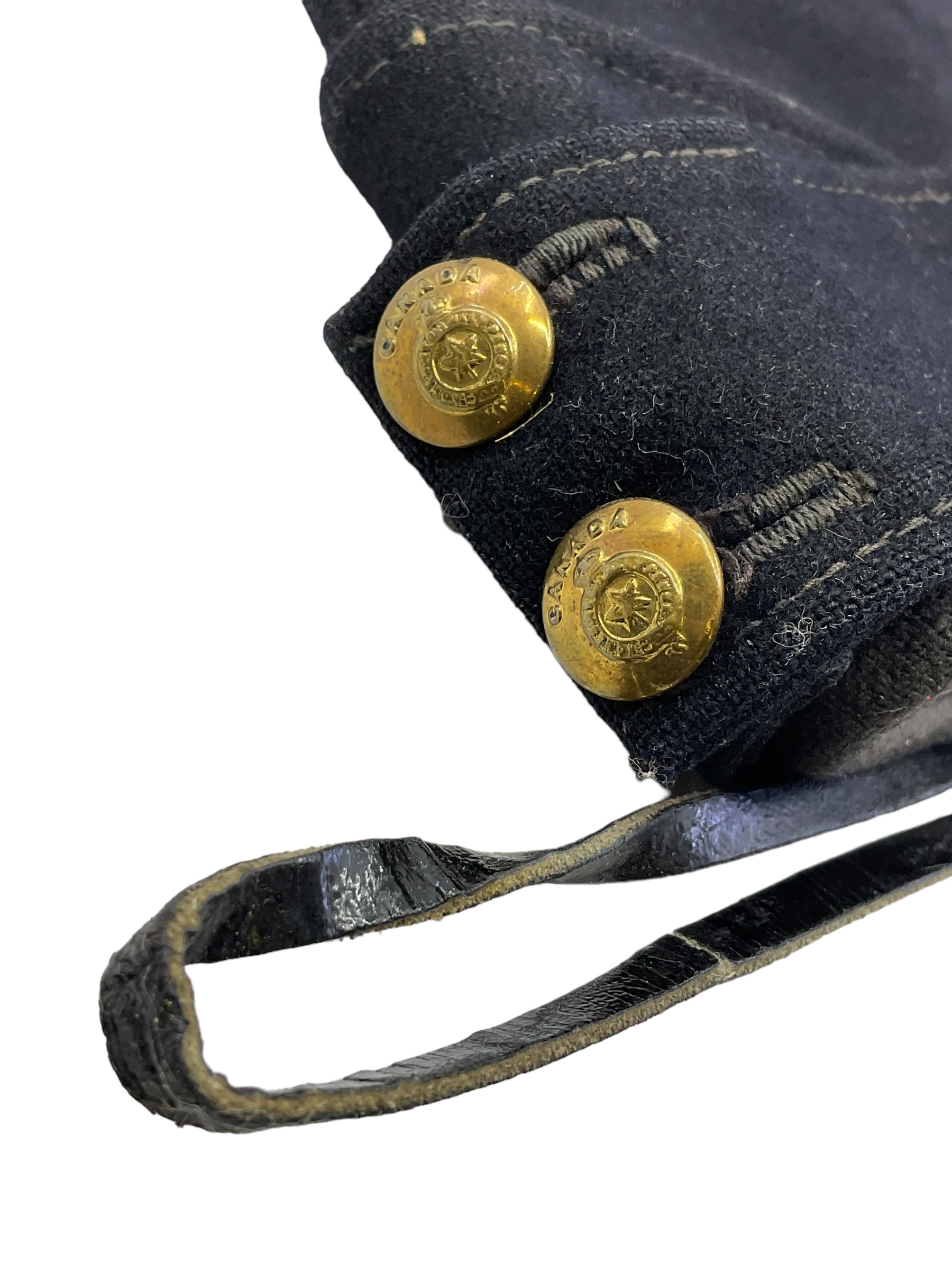 Canadian Royal Military College Blue Wedge Cap Size 7 Named 1949 Dated Canadian Royal Military College Blue Wedge Cap Size 7 Named 1949 Dated