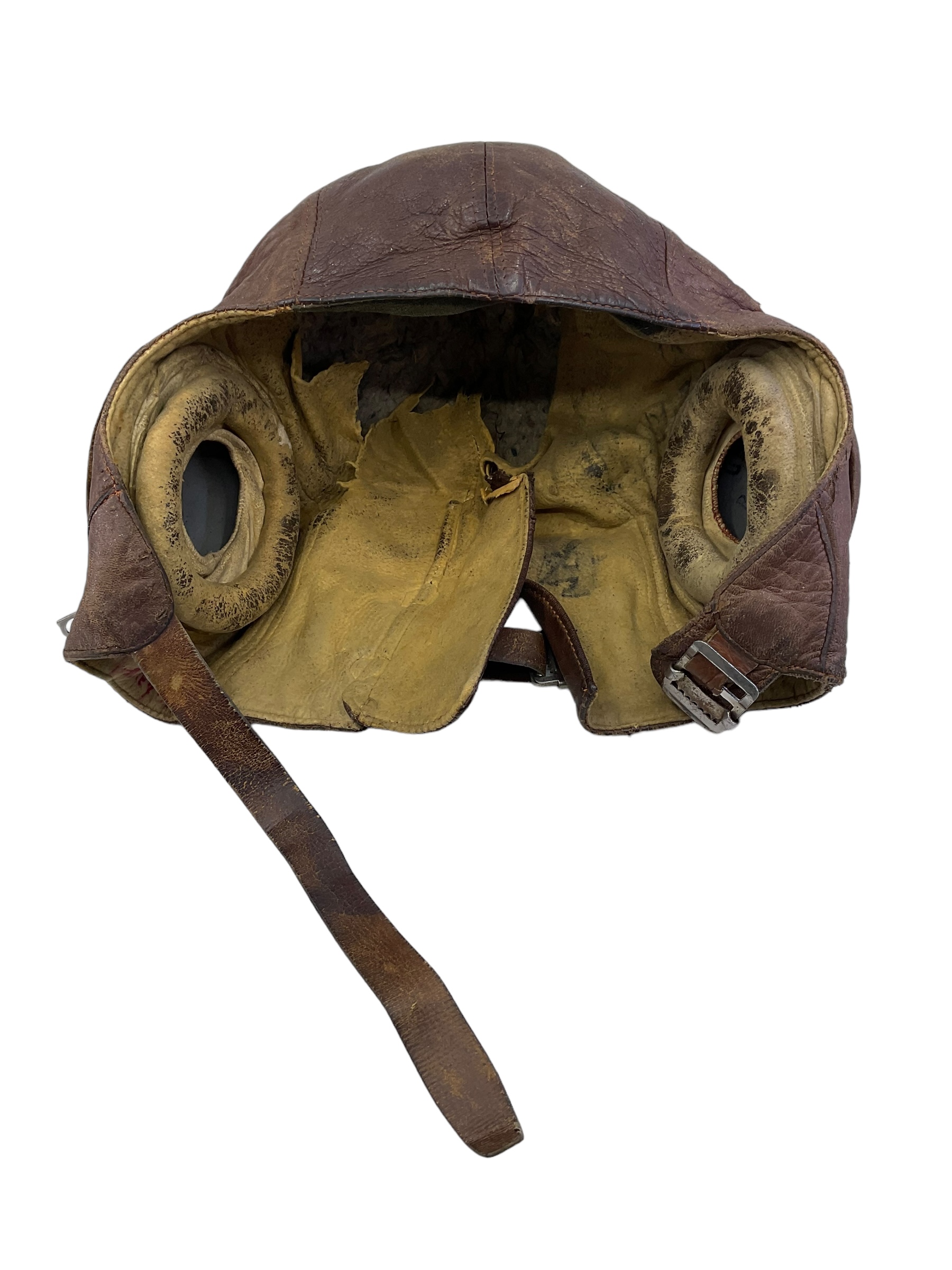 WW2 Canadian RCAF Type B Leather Flying Helmet Named WW2 Canadian RCAF Type B Leather Flying Helmet Named