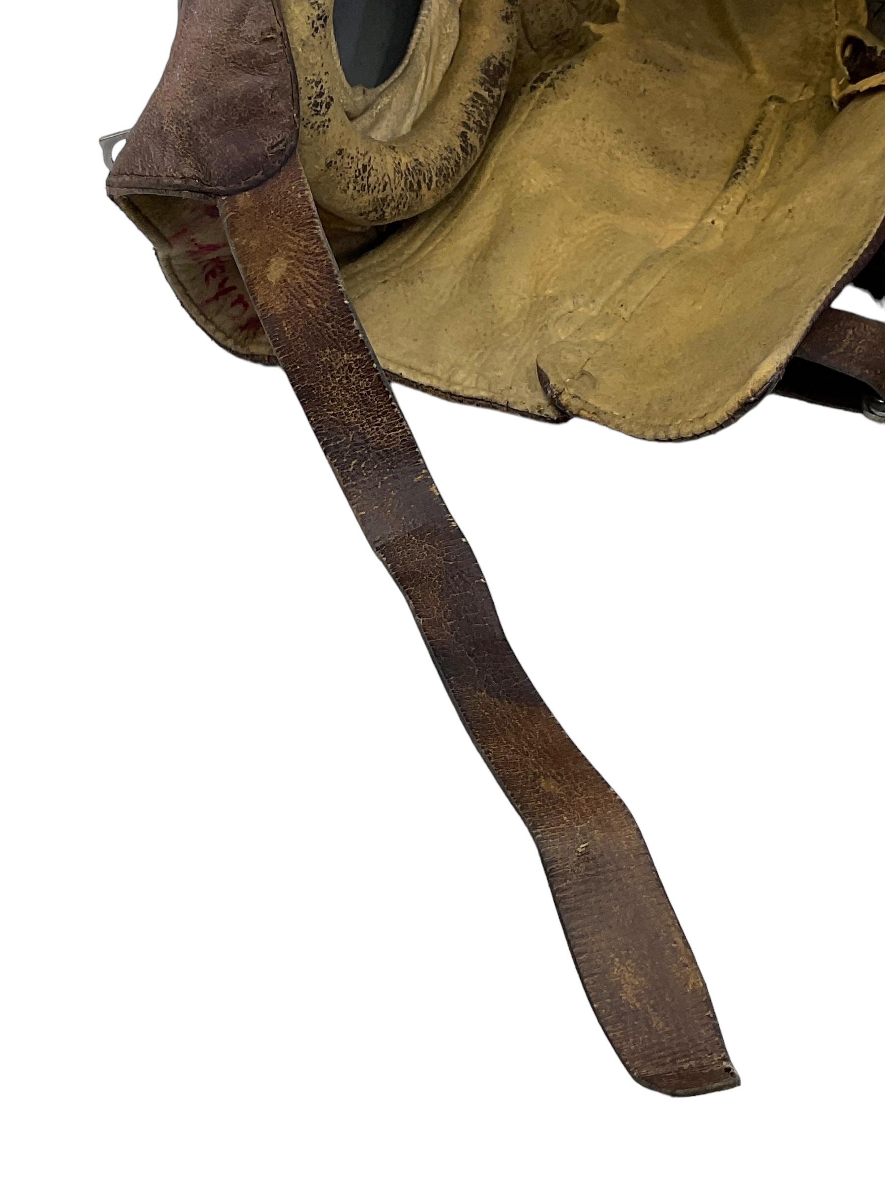 WW2 Canadian RCAF Type B Leather Flying Helmet Named WW2 Canadian RCAF Type B Leather Flying Helmet Named