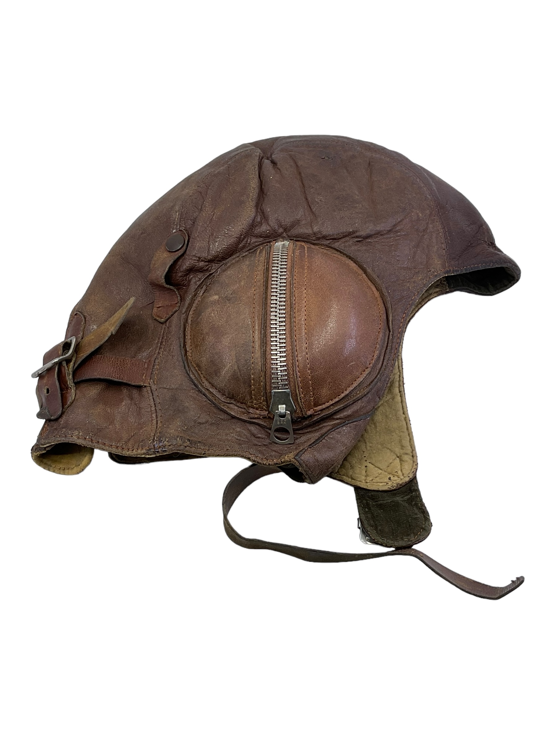 WW2 Canadian RCAF Type B Leather Flying Helmet Named WW2 Canadian RCAF Type B Leather Flying Helmet Named