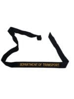 Canadian Department Of Transport Full Length Cap Tally Canadian Department Of Transport Full Length Cap Tally