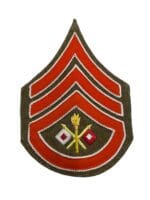 Pre WW1 US AEF 1st Class Sergeant Signal Corps Khaki Rank Insignia Single