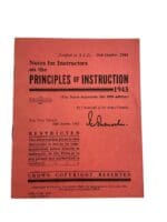 WW2 Canadian Army Principles Of Instruction 1943 Training Manual WW2 Canadian Army Principles Of Instruction 1943 Training Manual