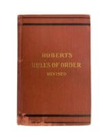 WW1 WW2 US Roberts Rules Of Order Revised Manual Reference Book