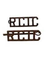 WW2 Canadian RCIC Infantry Corps Shoulder Titles Insignia Pair