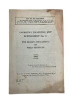 WW2 Canadian Army No. 2 Layout Of Field Defences 1941 Training Manual WW2 Canadian Army No. 2 Layout Of Field Defences 1941 Training Manual