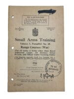 WW2 Canadian Army Vol 1 No. 18 Range Courses (War) 1942 Training Manual