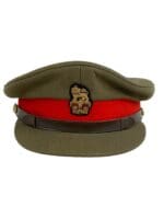 Canadian Army Khaki Brigadier Peaked Cap Hat Size 7 Maker Marked Stokes Cap Canadian Army Khaki Brigadier Peaked Cap Hat Size 7 Maker Marked Stokes Cap