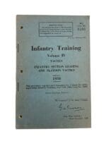 Canadian Forces British Infantry Training Volume 4 1950 Training Manual