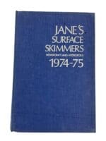 Jane's Surface Skimmers Hovercraft and Hydrofoils 1974-75 Hardcover Reference Book