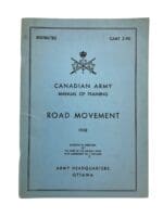 Canadian Forces Road Movement 1958 Training Manual