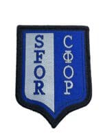 British Army SFOR Bosnia Colour Woven Patch