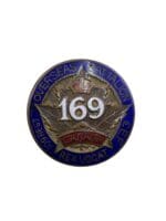 WW1 Canadian CEF 169th Battalion Enamel Sweetheart Badge