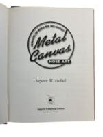 WW2 Canadian RCAF Metal Canvas Nose Art Hardcover Reference Book WW2 Canadian RCAF Metal Canvas Nose Art Hardcover Reference Book