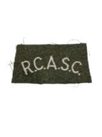 WW2 Canadian RCASC Service Corps Battledress Slip On Insignia Single