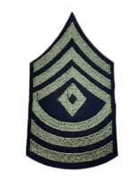 WW2 US Army First Sergeant Rank Sleeve Insignia Embroidered On Wool Single