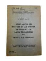 WW2 British The Use of Air Power in Support of Land Operations and Direct Air Support Softcover Reference Book