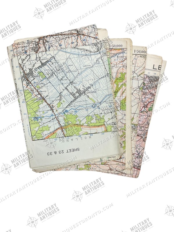 WW2 Canadian Map Case with 36 NWE Maps France Belgium Holland ...
