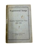WW1 Canadian CEF Regimental Songs 1914-1915 Softcover Reference Manual WW1 Canadian CEF Regimental Songs 1914-1915 Softcover Reference Manual