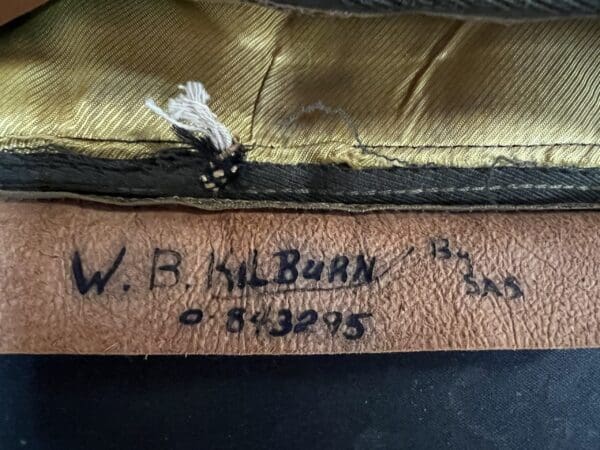 WW2 US Army Officer Garrison Cap Size 7 1/2 Named